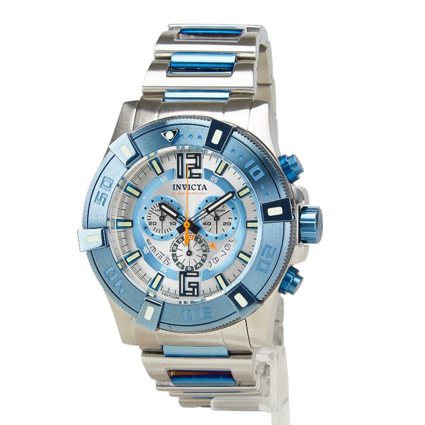 INVICTA 腕時計 38194 クオーツ シルバー文字盤 ステンレススチール メンズ 【中古】