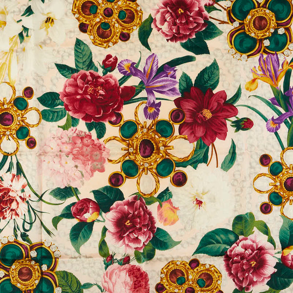 シャネル フラワー 花柄 スカーフ ピンク マルチカラー レディース CHANEL 【中古】