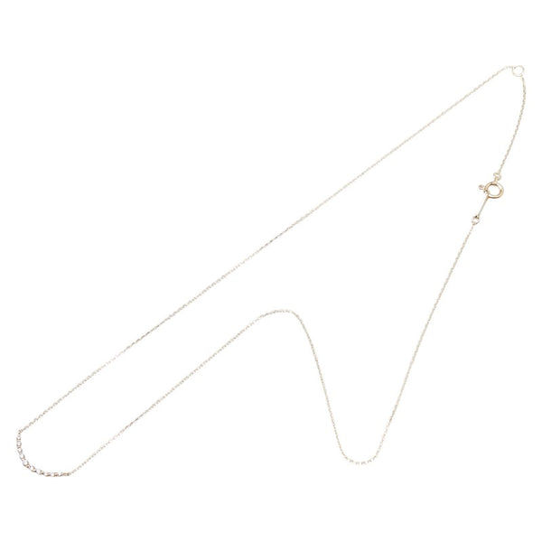 K10YG イエローゴールド ダイヤ ネックレス レディース 【中古】