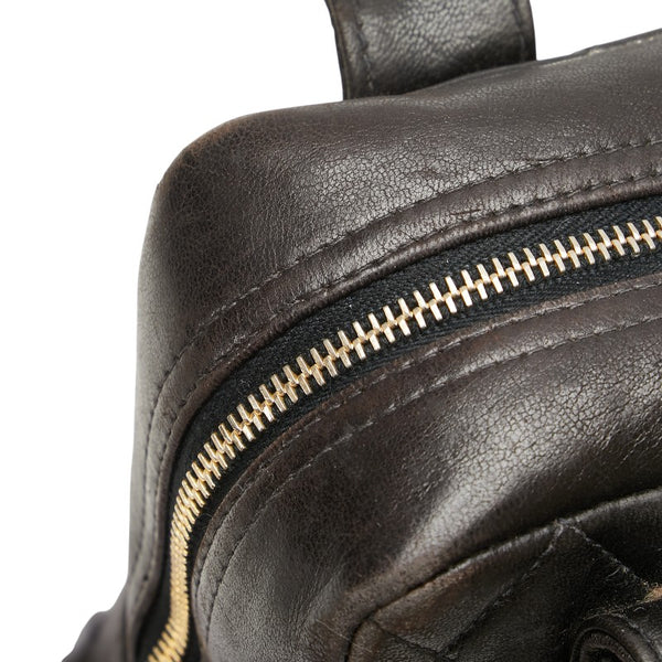 シャネル マトラッセ ココマーク ゴールド金具 ハンドバッグ ブラック ラムスキン レディース CHANEL 【中古】