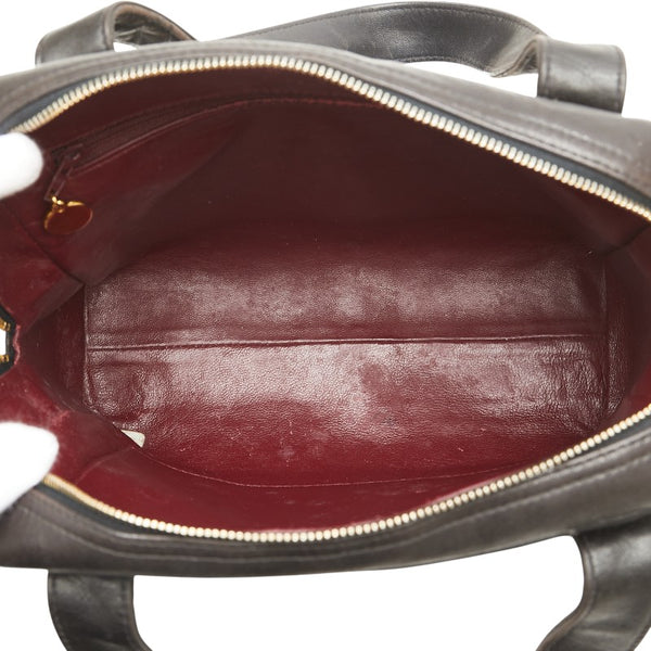 シャネル マトラッセ ココマーク ゴールド金具 ハンドバッグ ブラック ラムスキン レディース CHANEL 【中古】