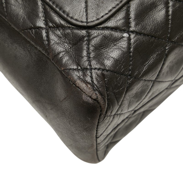 シャネル マトラッセ ココマーク ゴールド金具 ハンドバッグ ブラック ラムスキン レディース CHANEL 【中古】