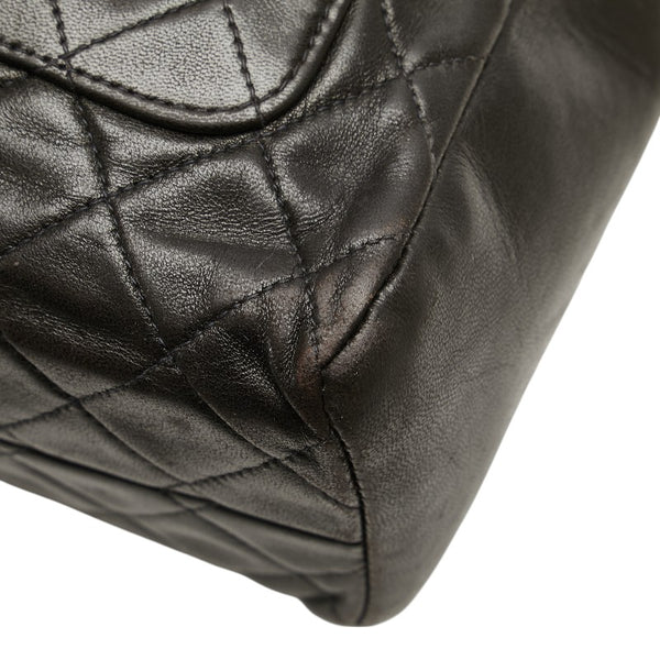 シャネル マトラッセ ココマーク ゴールド金具 ハンドバッグ ブラック ラムスキン レディース CHANEL 【中古】