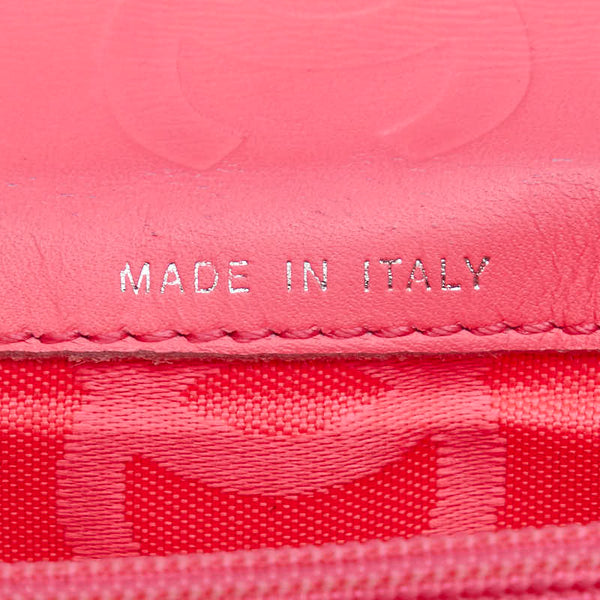 シャネル マトラッセ カンボンライン ココマーク 長財布 ブラック ホワイト ラムスキン レディース CHANEL 【中古】