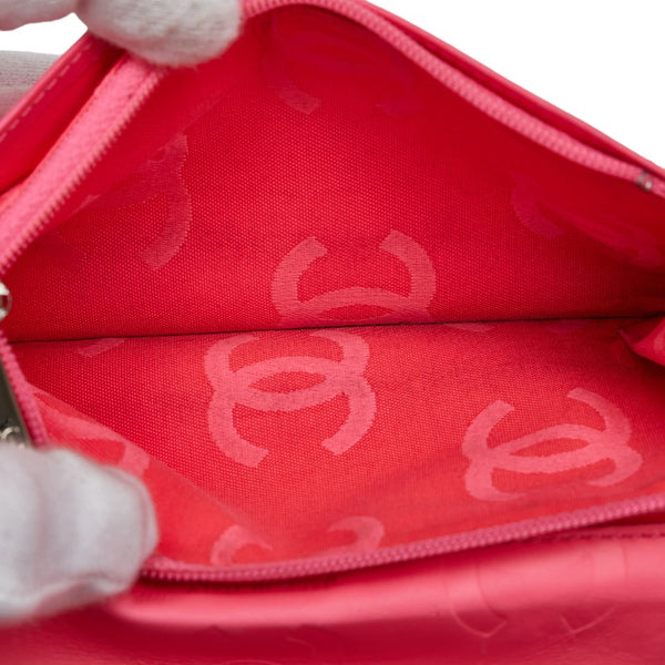 シャネル マトラッセ カンボンライン ココマーク 長財布 ブラック ホワイト ラムスキン レディース CHANEL 【中古】