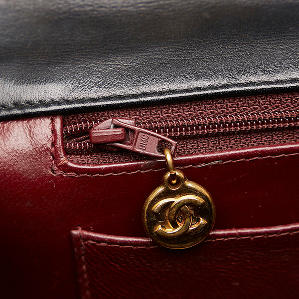 シャネル マトラッセ 34 斜め掛け チェーン ショルダーバッグ トートバッグ ブラック ゴールド ラムスキン レディース CHANEL 【中古】