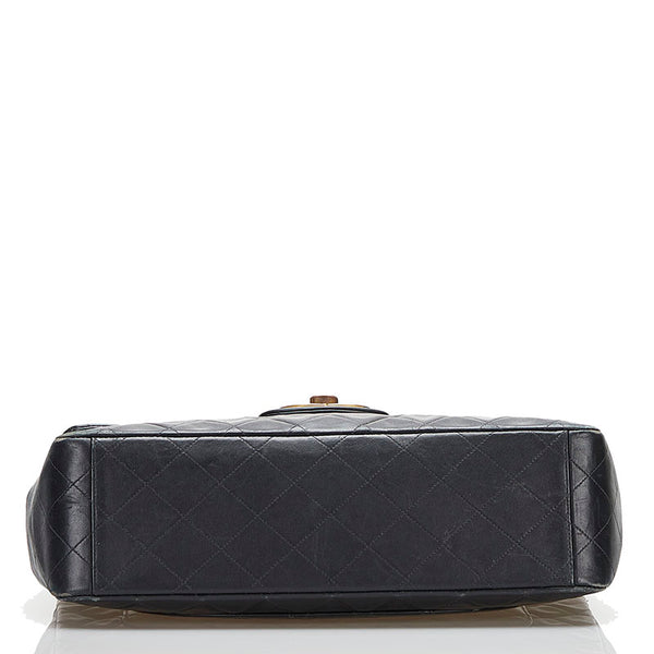 シャネル マトラッセ 34 斜め掛け チェーン ショルダーバッグ トートバッグ ブラック ゴールド ラムスキン レディース CHANEL 【中古】