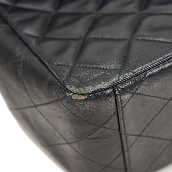 シャネル マトラッセ 34 斜め掛け チェーン ショルダーバッグ トートバッグ ブラック ゴールド ラムスキン レディース CHANEL 【中古】