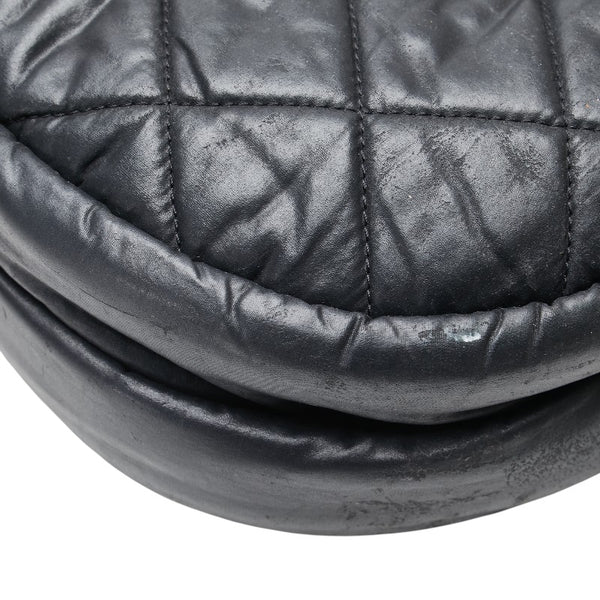 シャネル マトラッセ コココクーン メッセンジャーバッグ ショルダーバッグ ブラック レザー レディース CHANEL 【中古】