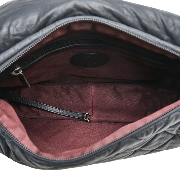 シャネル マトラッセ コココクーン メッセンジャーバッグ ショルダーバッグ ブラック レザー レディース CHANEL 【中古】