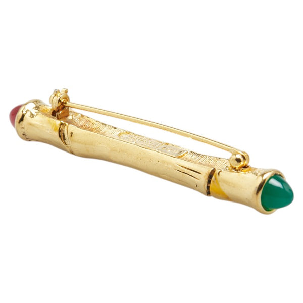 シャネル バンブー グリポワ ブローチ ゴールド メッキ レディース CHANEL 【中古】