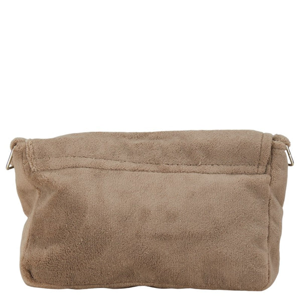 シャネル ノベルティ ココマーク 斜め掛け ショルダーバッグ ブラウン ベージュ パイル レディース CHANEL 【中古】