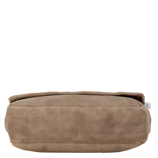 シャネル ノベルティ ココマーク 斜め掛け ショルダーバッグ ブラウン ベージュ パイル レディース CHANEL 【中古】