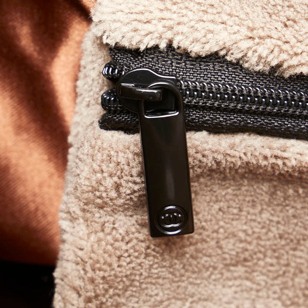 シャネル ノベルティ ココマーク 斜め掛け ショルダーバッグ ブラウン ベージュ パイル レディース CHANEL 【中古】