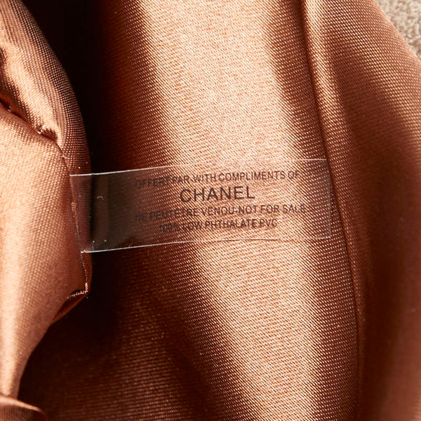 シャネル ノベルティ ココマーク 斜め掛け ショルダーバッグ ブラウン ベージュ パイル レディース CHANEL 【中古】