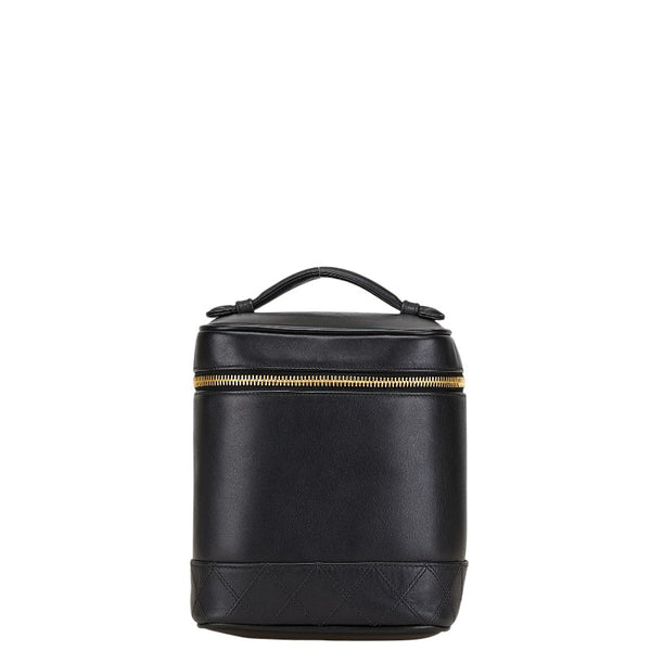 シャネル ビコローレ ココマーク バニティバッグ ブラック レザー レディース CHANEL 【中古】