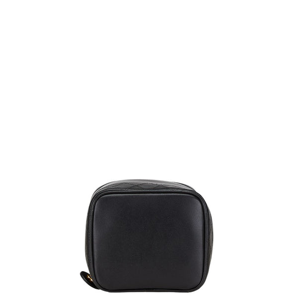 シャネル ビコローレ ココマーク バニティバッグ ブラック レザー レディース CHANEL 【中古】