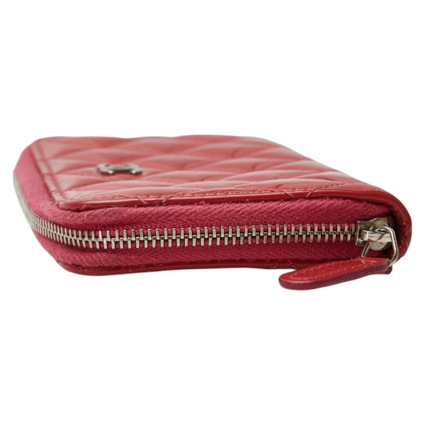 シャネル ブリリアント マトラッセ ココマーク 長財布 ピンク エナメル レディース CHANEL 【中古】