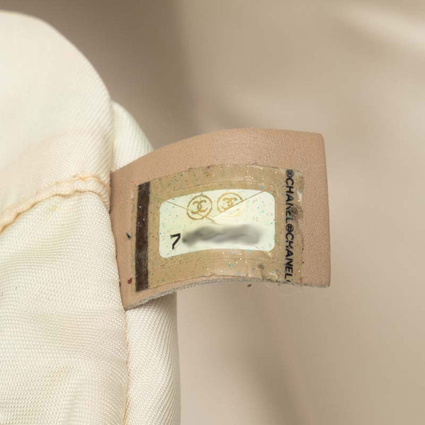 シャネル ニュートラベルライン ハンドバッグ ビジネスバッグ ブリーフケース ベージュ キャンバス レザー レディース CHANEL 【中古】