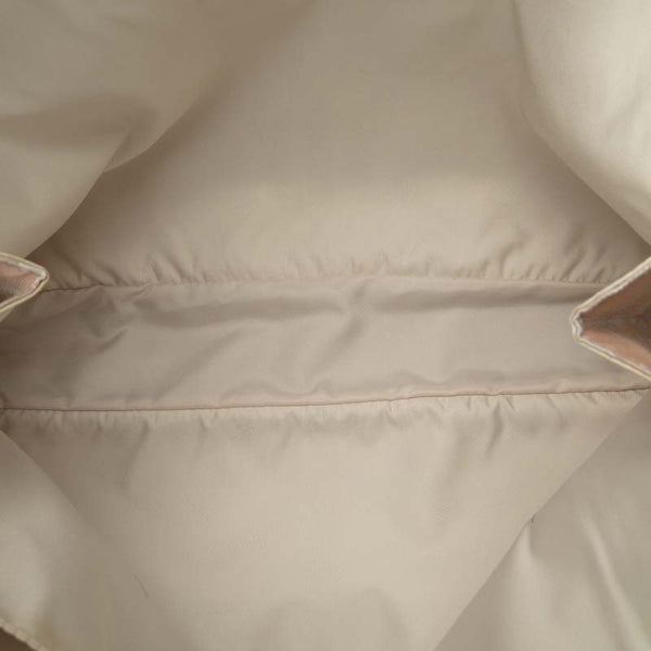 シャネル ニュートラベルライン ハンドバッグ ビジネスバッグ ブリーフケース ベージュ キャンバス レザー レディース CHANEL 【中古】