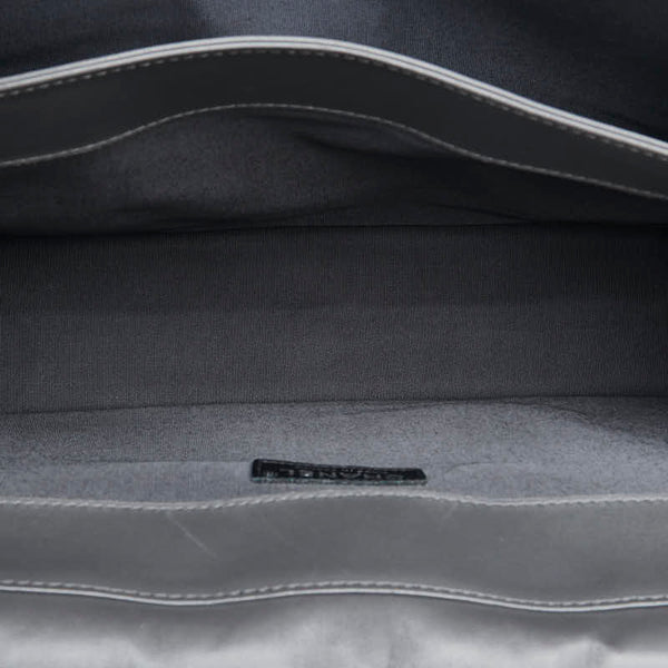 シャネル マトラッセ 2.55 ココマーク チェーン ショルダーバッグ グレー ラムスキン レディース CHANEL 【中古】