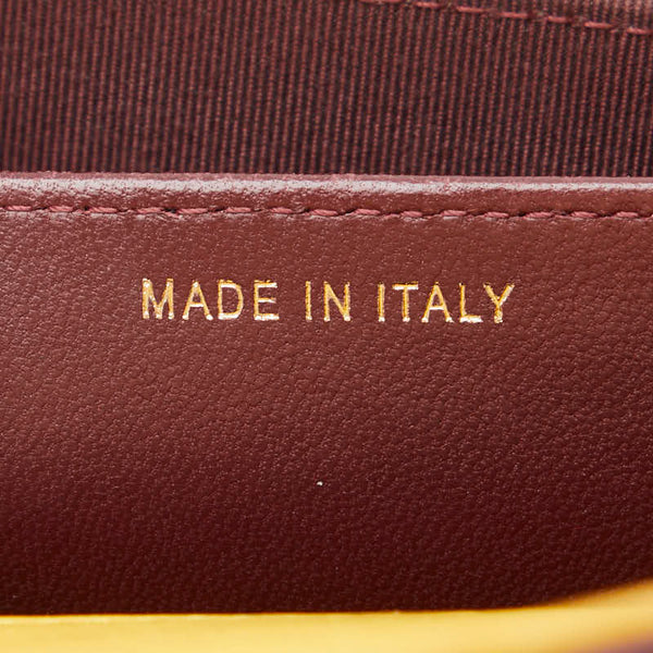 シャネル マトラッセ ココマーク コインケース カードケース イエロー ブラウン ラムスキン レディース CHANEL 【中古】