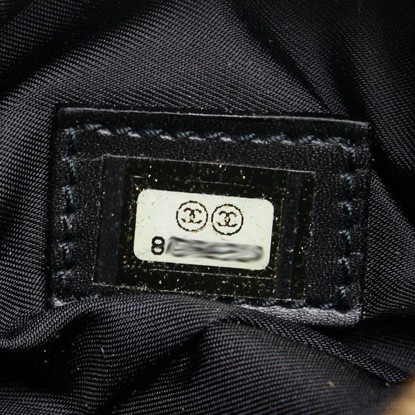 シャネル ニュートラベルライン ミニボストンバッグ ハンドバッグ ブラック ナイロン レザー レディース CHANEL 【中古】