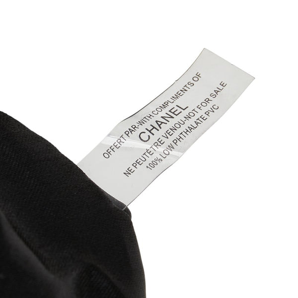 シャネル ノベルティ ココマーク 斜め掛け ショルダーバッグ ブラック ホワイト パイル レディース CHANEL 【中古】