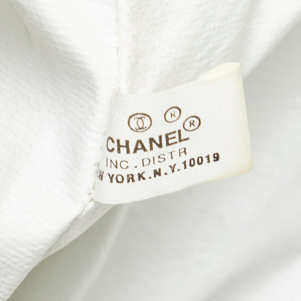 シャネル ノベルティ ショルダーバッグ ブラック ホワイト パテントレザー レディース CHANEL 【中古】