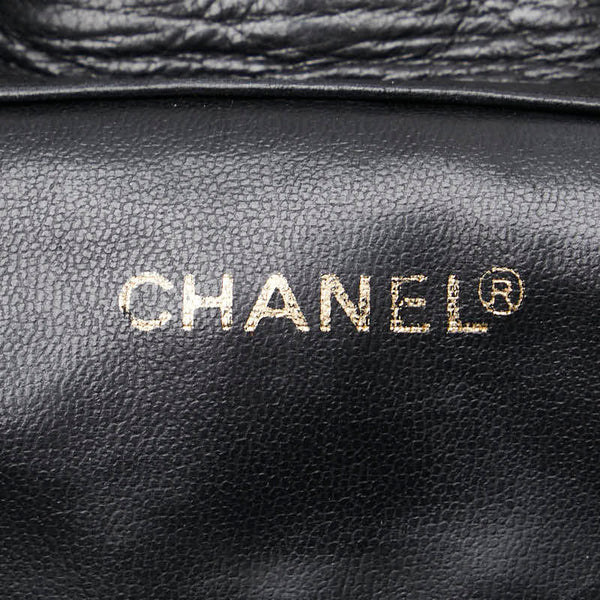 シャネル マトラッセ ココマーク ゴールド金具 チェーン リュック バックパック ブラック ラムスキン レディース CHANEL 【中古】