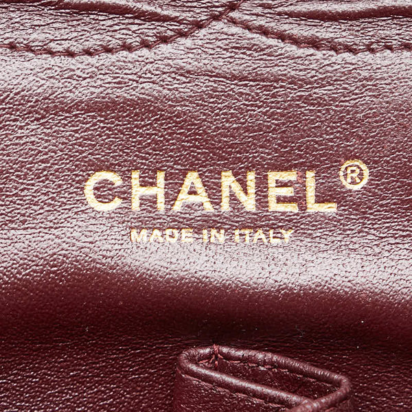 シャネル マトラッセ ココマーク Wフラップ チェーン ショルダーバッグ ハンドバッグ ブラック キャビアスキン レディース CHANEL 【中古】