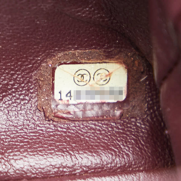 シャネル マトラッセ ココマーク Wフラップ チェーン ショルダーバッグ ハンドバッグ ブラック キャビアスキン レディース CHANEL 【中古】