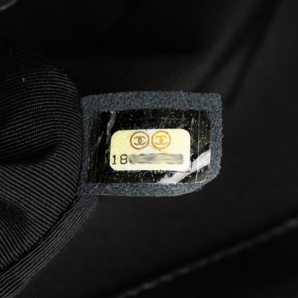 シャネル ボーイシャネル ココマーク チェーンショルダーバッグ ベージュ ブラック ラムスキン レディース CHANEL 【中古】