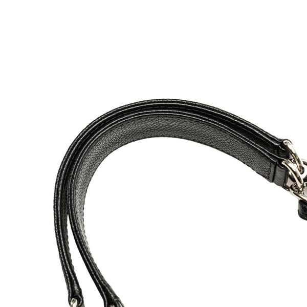 シャネル マトラッセ PSTトート ココマーク チェーン トートバッグ ショルダーバッグ ブラック キャビアスキン レディース CHANEL 【中古】