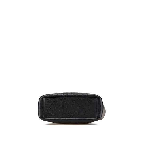 シャネル マトラッセ PSTトート ココマーク チェーン トートバッグ ショルダーバッグ ブラック キャビアスキン レディース CHANEL 【中古】