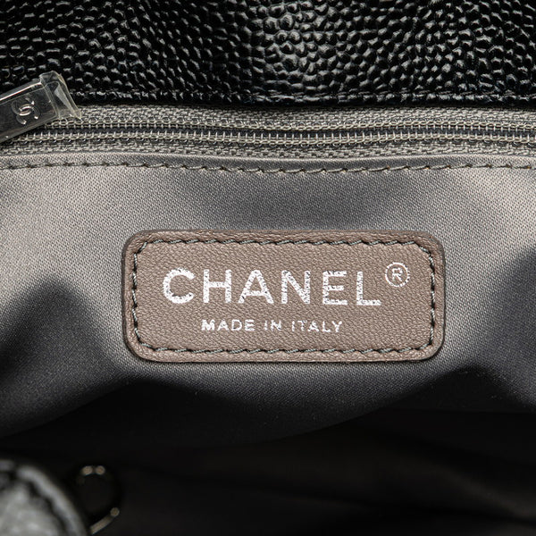 シャネル マトラッセ PSTトート ココマーク チェーン トートバッグ ショルダーバッグ ブラック キャビアスキン レディース CHANEL 【中古】