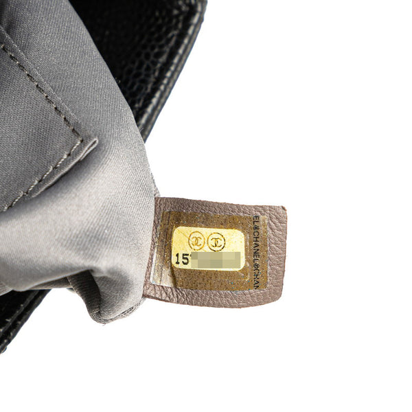 シャネル マトラッセ PSTトート ココマーク チェーン トートバッグ ショルダーバッグ ブラック キャビアスキン レディース CHANEL 【中古】