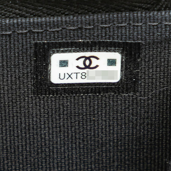 シャネル マトラッセ ココマーク カードケース コインケース ブラック ラムスキン ラインストーン レディース CHANEL 【中古】