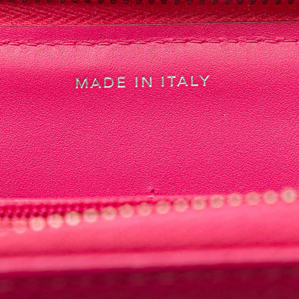 シャネル マトラッセ ココマーク クラッチバッグ ウォレットバッグ ピンク キャビアスキン レディース CHANEL 【中古】