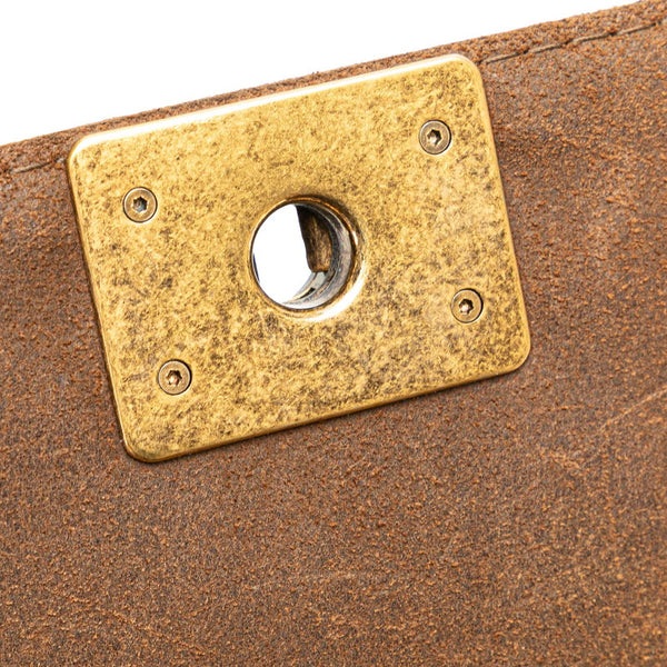 シャネル ボーイシャネル30 ココマーク チェーン ショルダーバッグ ハンドバッグ パープル ブラウン ラムスキン スウェード レディース CHANEL 【中古】