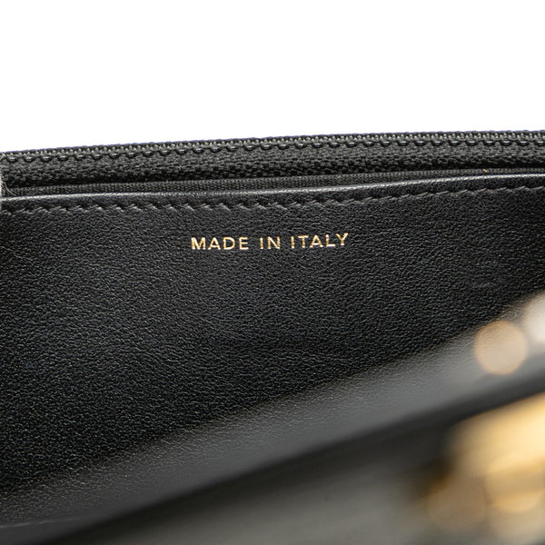 シャネル ボーイシャネル ココマーク チェーンウォレット ショルダーバッグ ブラック ゴールド キャビアスキン レディース CHANEL 【中古】