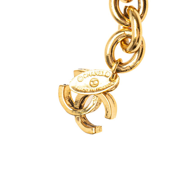 シャネル マトラッセ ココマーク 3連 チェーンベルト ゴールド メッキ レディース CHANEL 【中古】