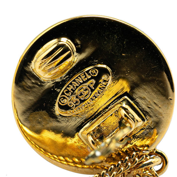 シャネル マトラッセ ココマーク コイン バッグ モチーフ イヤリング ゴールド メッキ レディース CHANEL 【中古】