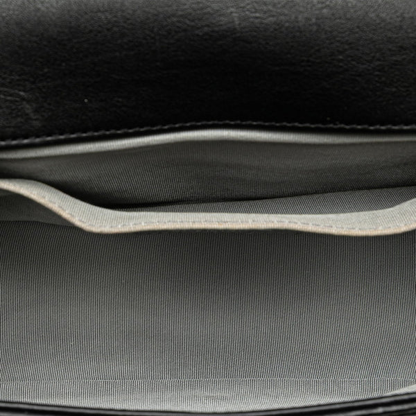 シャネル ボーイシャネル25 ワイルドステッチ チェーン ショルダーバッグ ブラック ラムスキン レディース CHANEL 【中古】