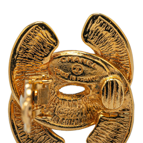 シャネル マトラッセ ココマーク イヤリング ゴールド メッキ レディース CHANEL 【中古】