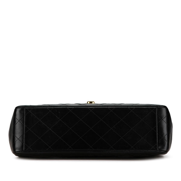 シャネル マトラッセ 34 ココマーク チェーン ショルダーバッグ ブラック ラムスキン レディース CHANEL 【中古】