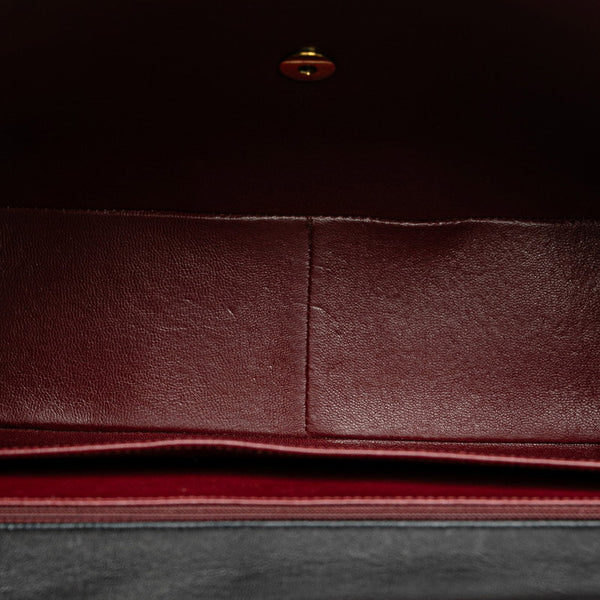 シャネル マトラッセ 34 ココマーク チェーン ショルダーバッグ ブラック ラムスキン レディース CHANEL 【中古】