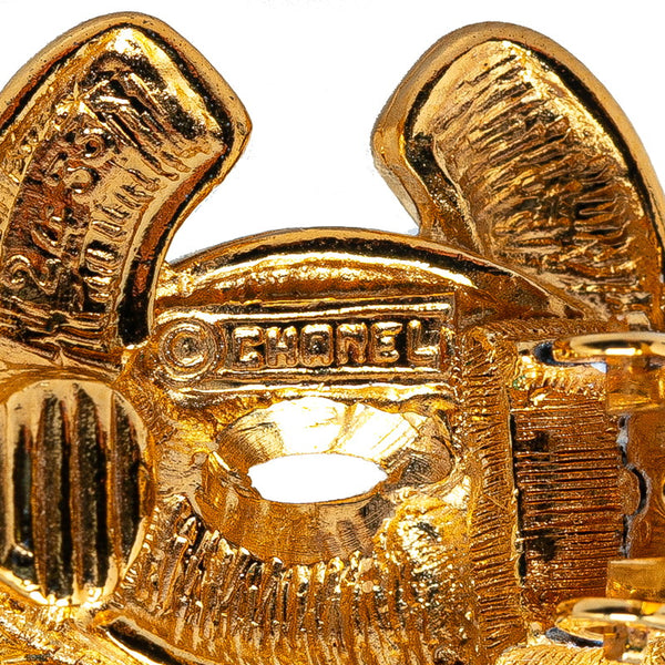 シャネル マトラッセ ココマーク イヤリング ゴールド メッキ レディース CHANEL 【中古】