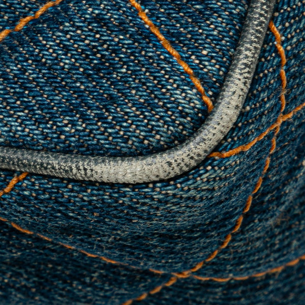 シャネル マトラッセ ココマーク  チェーン ショルダーバッグ インディゴブルー ゴールド金具 デニム レディース CHANEL 【中古】