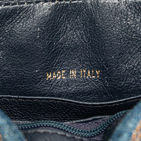 シャネル マトラッセ ココマーク  チェーン ショルダーバッグ インディゴブルー ゴールド金具 デニム レディース CHANEL 【中古】